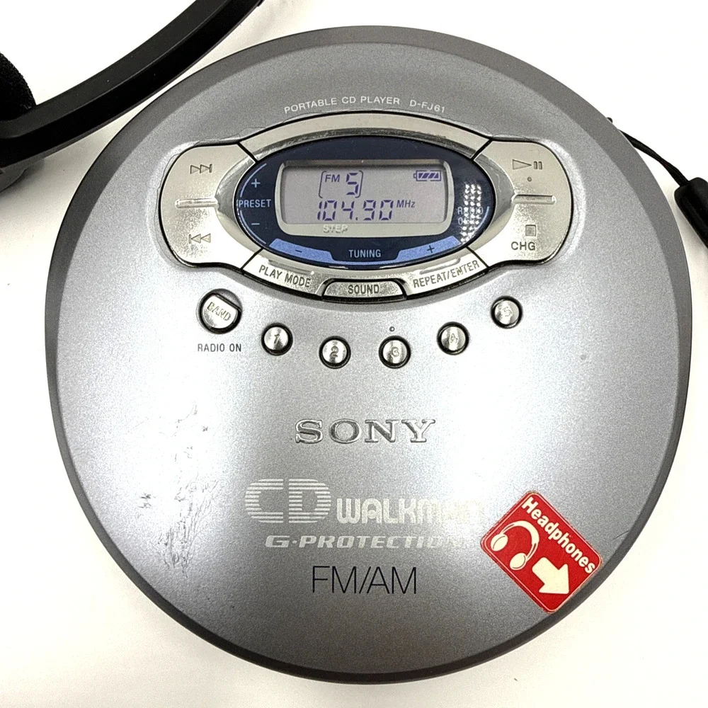 Sony CD Walkman D FJ61 G Protection FM AM CD Player Headphones Tested
